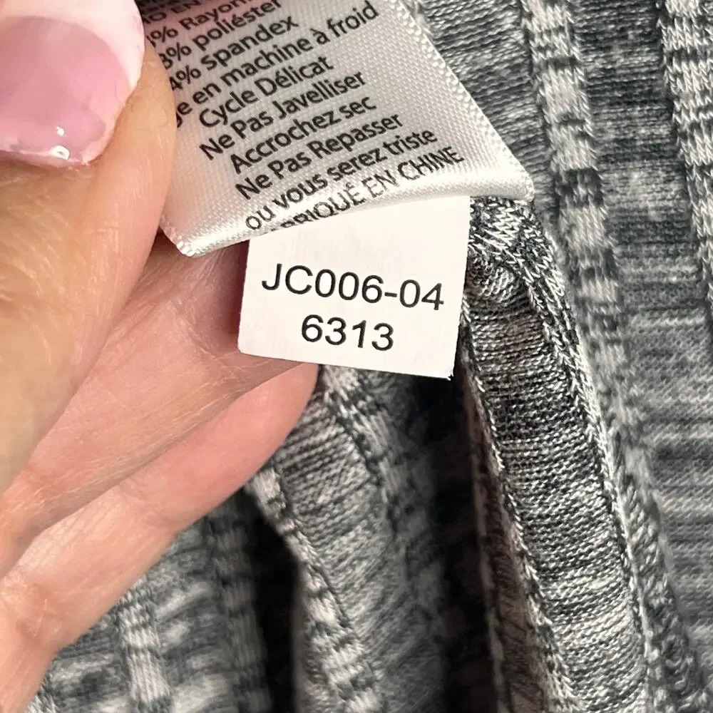 LuLaRoe Heathered Grey Joy Longline Sleeveless Vest Large